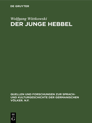 cover image of Der junge Hebbel